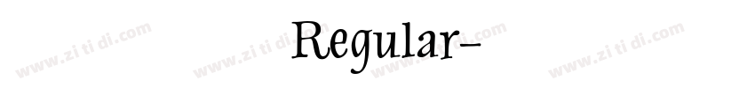 优设好身体 Regular字体转换